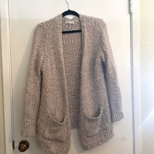 Soft Brown Long Cardigan